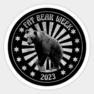 Vintage Fat Beer Week 2023 Sticker